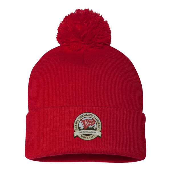   - Pom-Pom 12" Knit Beanie Thumbnail